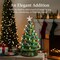 Best Choice Products 24in X-Large Pre-Lit Ceramic Christmas Tree Decor w/ 74 Bulbs, LED Light